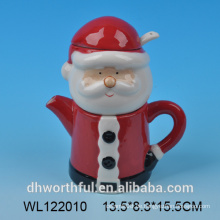 Santa Claus Keramik Milch Krug und Zucker mit Löffel